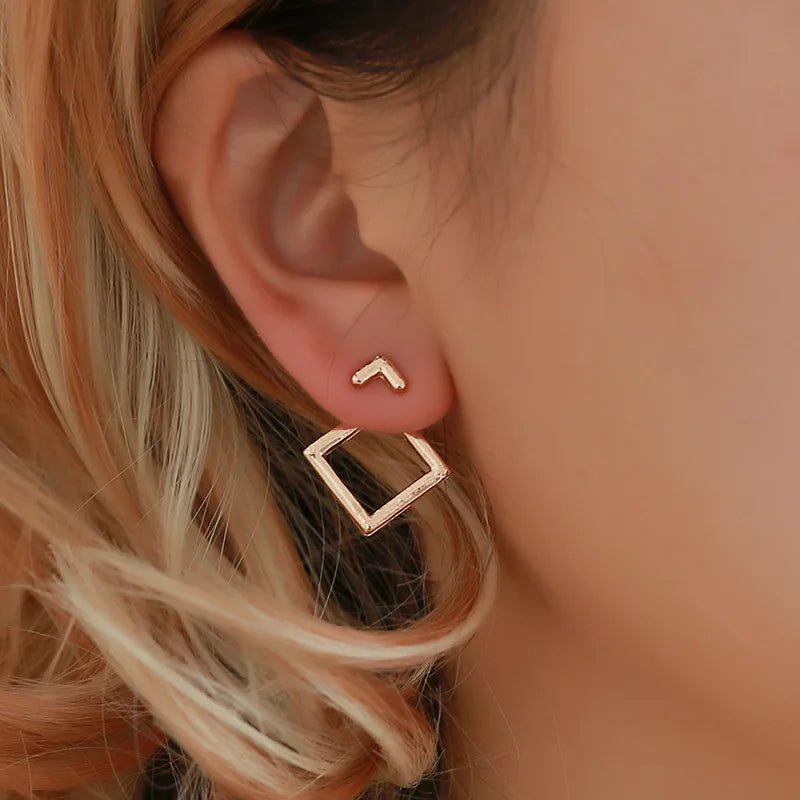 Creative Triangle Square Earrings