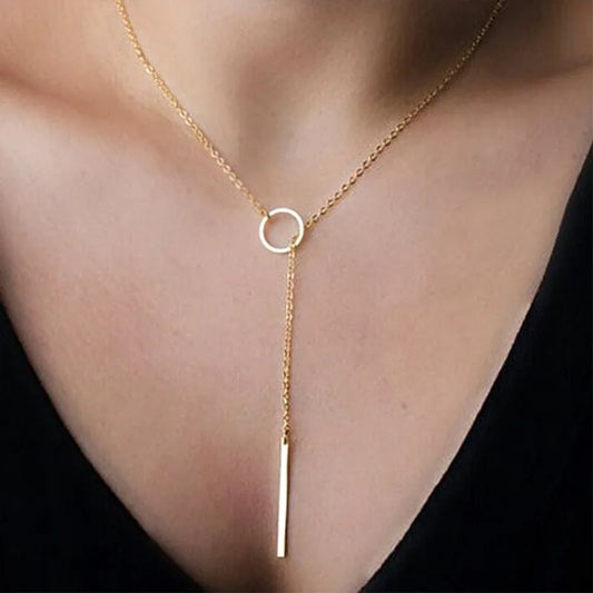 Unique Round Pendant Necklace