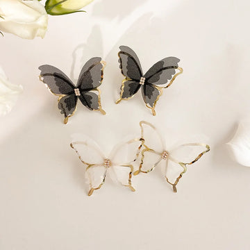 Hollow Mesh Butterfly Earrings