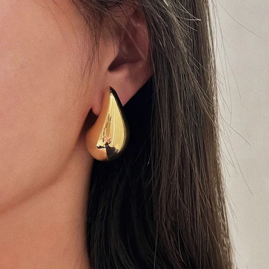 Stainless Steel Gold Earrings