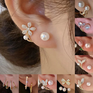 Pearl Crystal Earrings